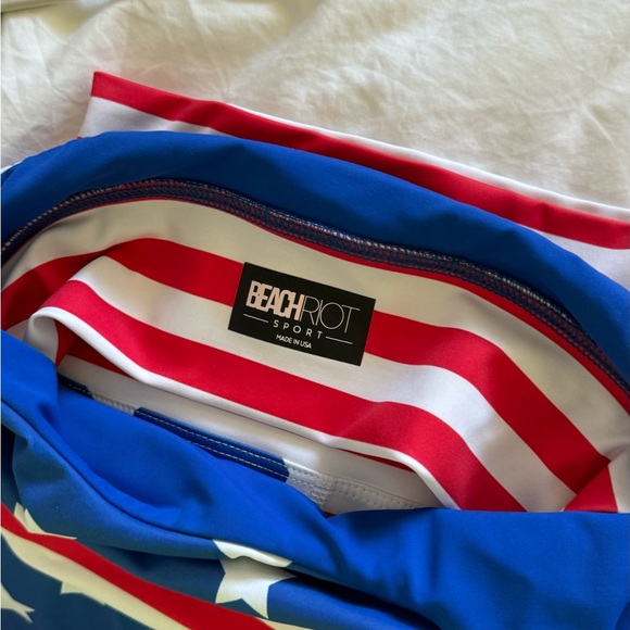 Beach Riot American 🇺🇸 Flag - shorts & top set, size S - Picture 3 of 4